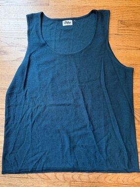 Sleeveless Knit Tank Top - Dark Teal - NWT